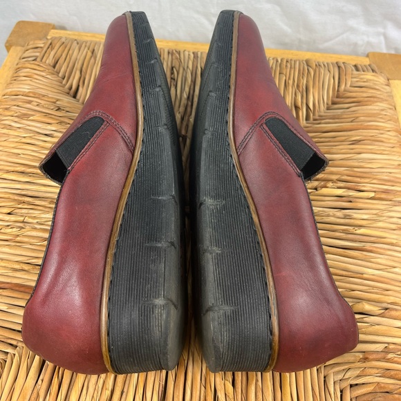 Rieker Oxblood Leather Penny Loafers Sz 39 - Picture 6 of 11